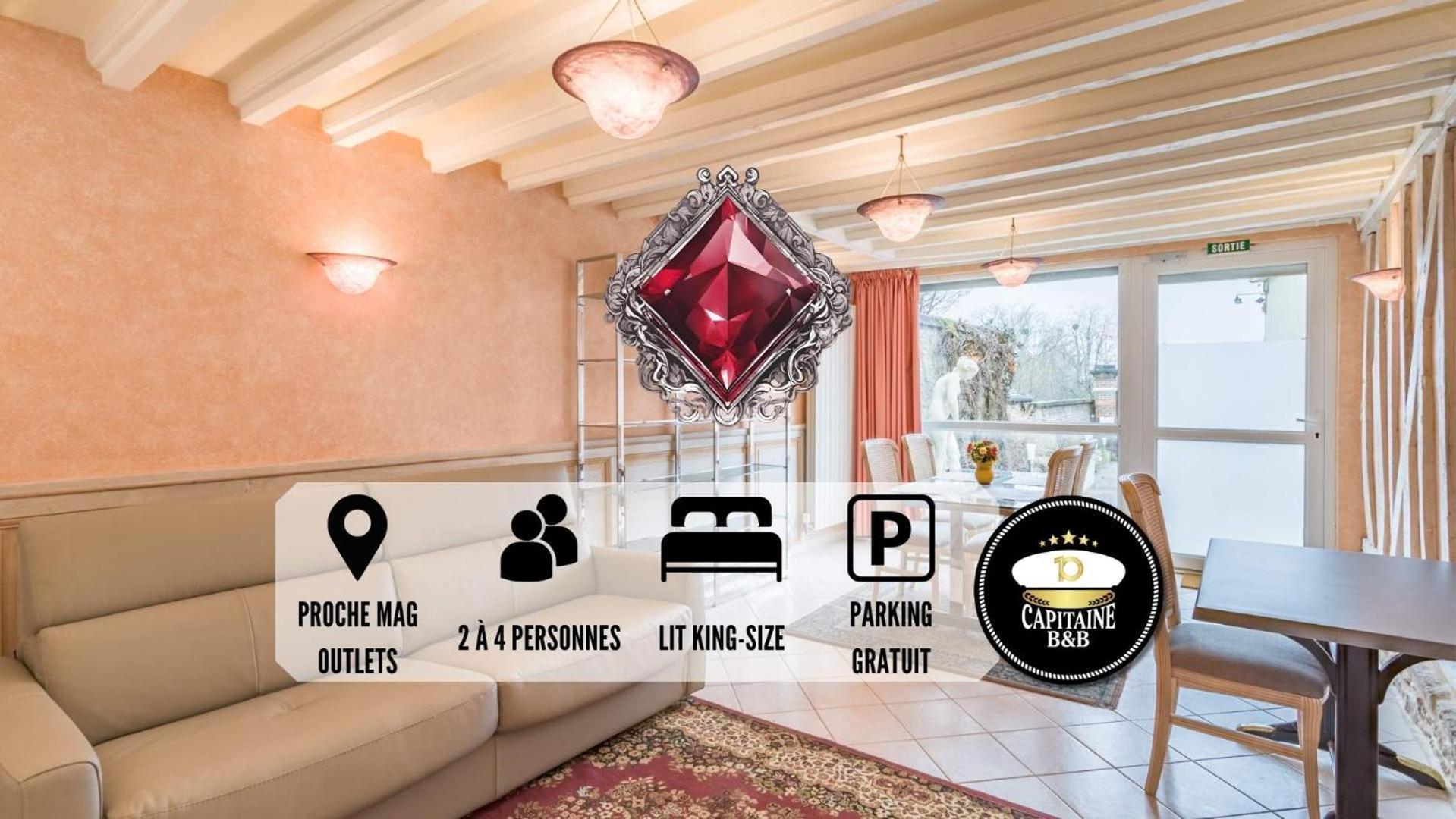 Le Rubis - Confort - Proche Mag Outlet Troyes - Parking Gratuit Pont-Sainte-Marie Extérieur photo